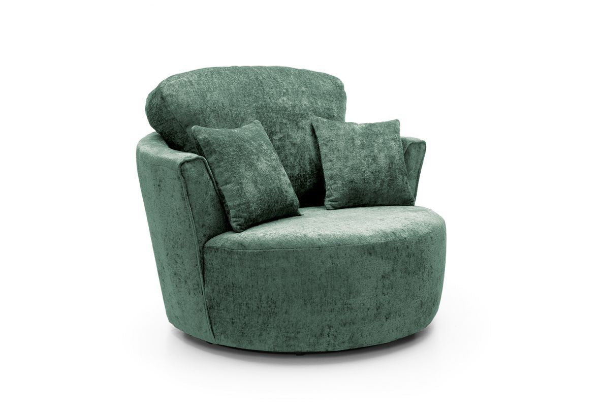 Harriet Swivel Chair - Rifle Green