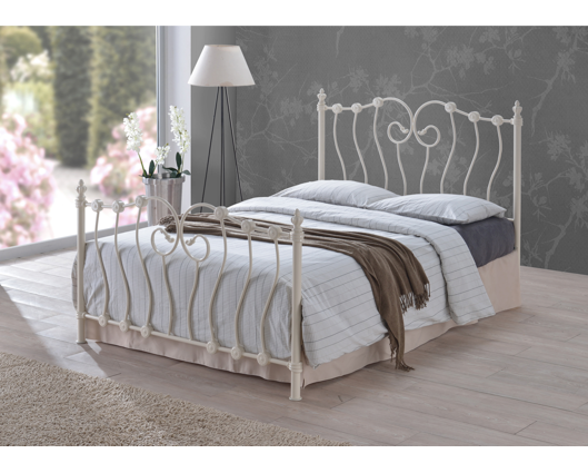 Inova King Bed Frame - Ivory