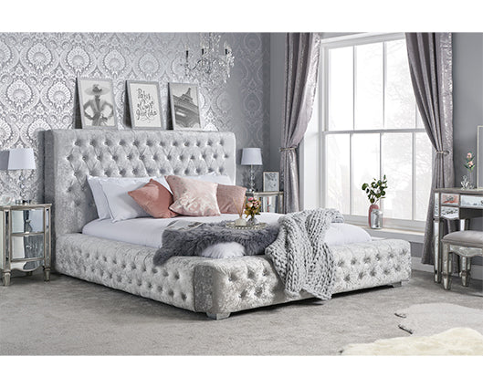 Grande King Bed - Grey