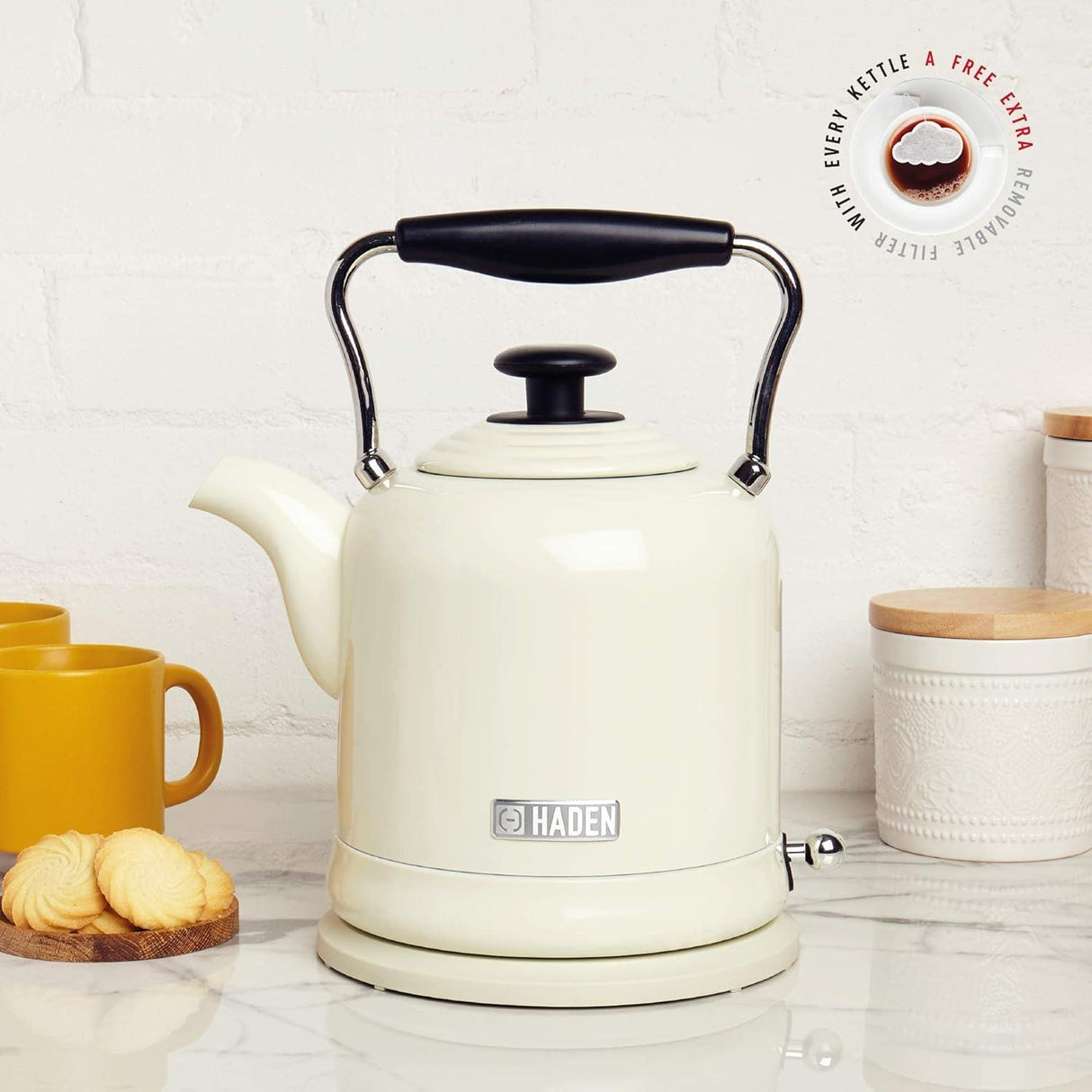 Haden Highclere Cream Kettle