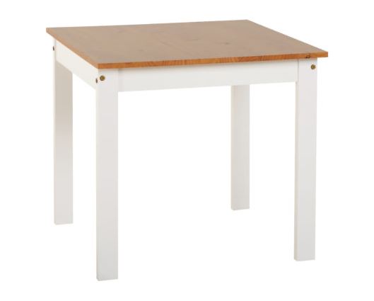 Ludlow 1+2 Dining Set - White/Oak Lacquer