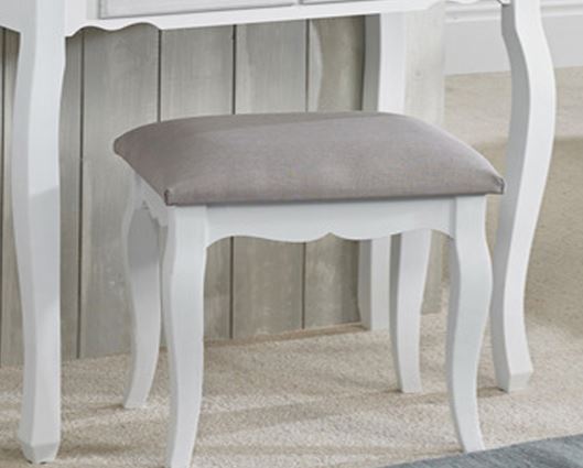 Brittany Stool White-Grey