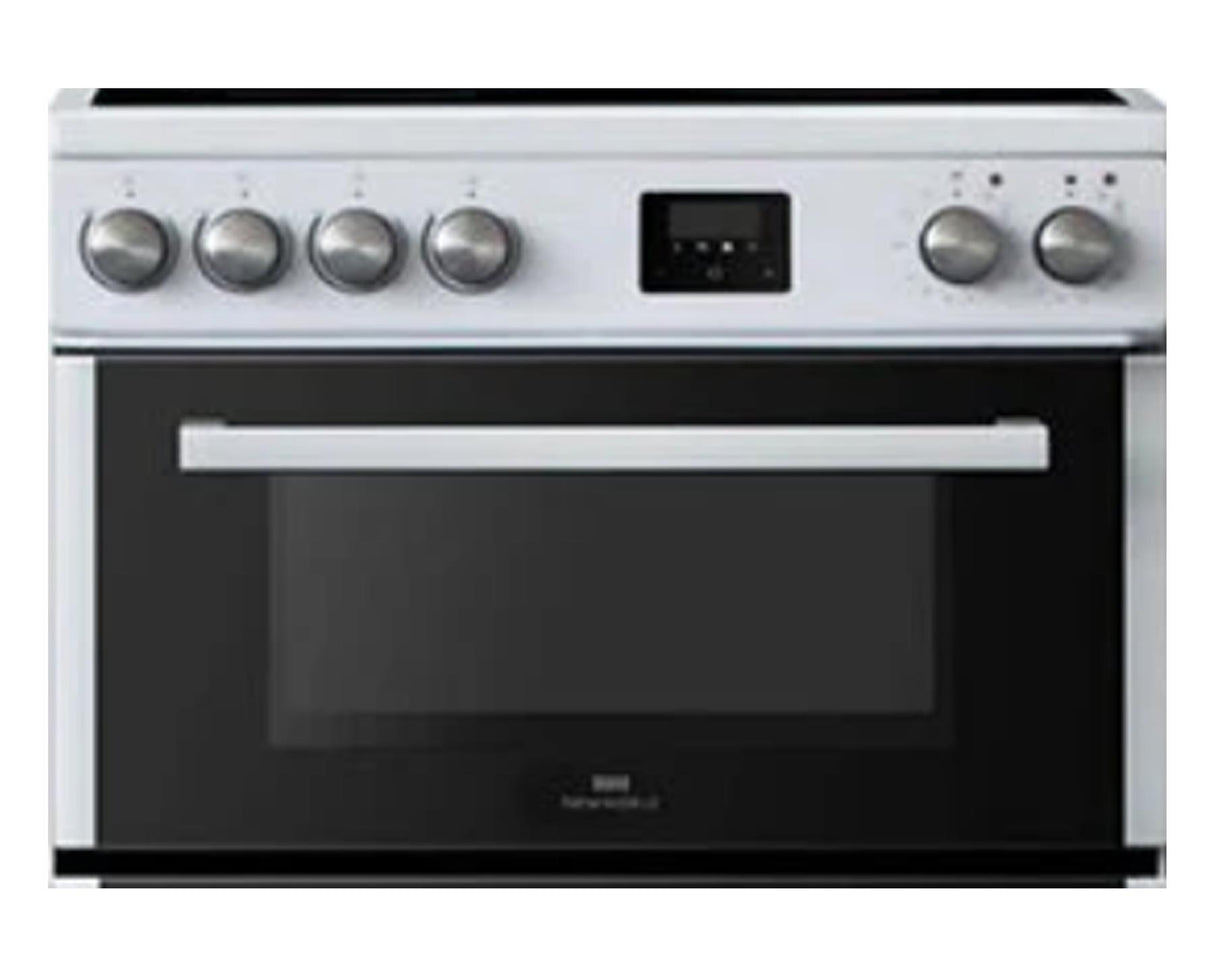 New World NWDO60CW 60cm Double Cavity Electric Cooker with Ceramic Hob