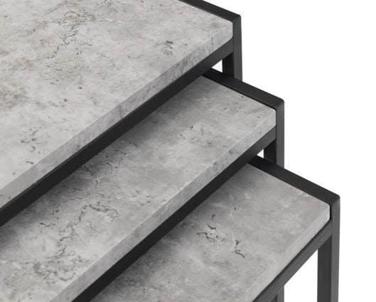STATEN CONCRETE NEST OF 3 TABLES