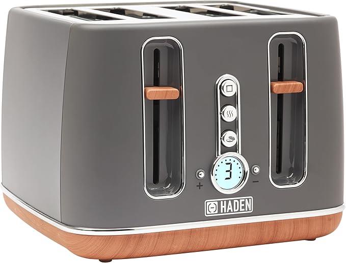 Haden Dorchester Toaster 4 Slice Grey