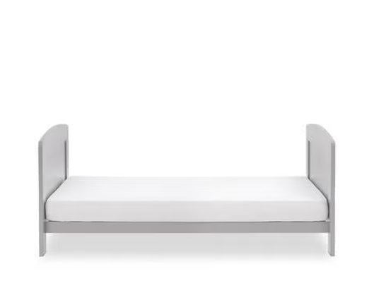 Grace Cot Bed + Fibre Mattress - Warm Grey