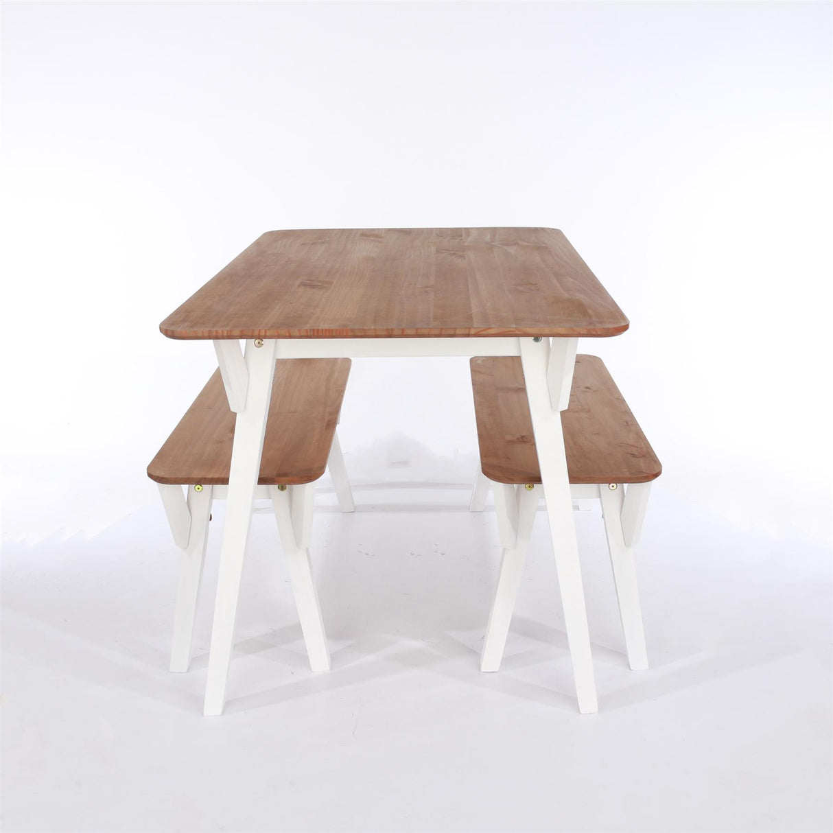 Corona Grey 140cm kitchen table & 2 bench set