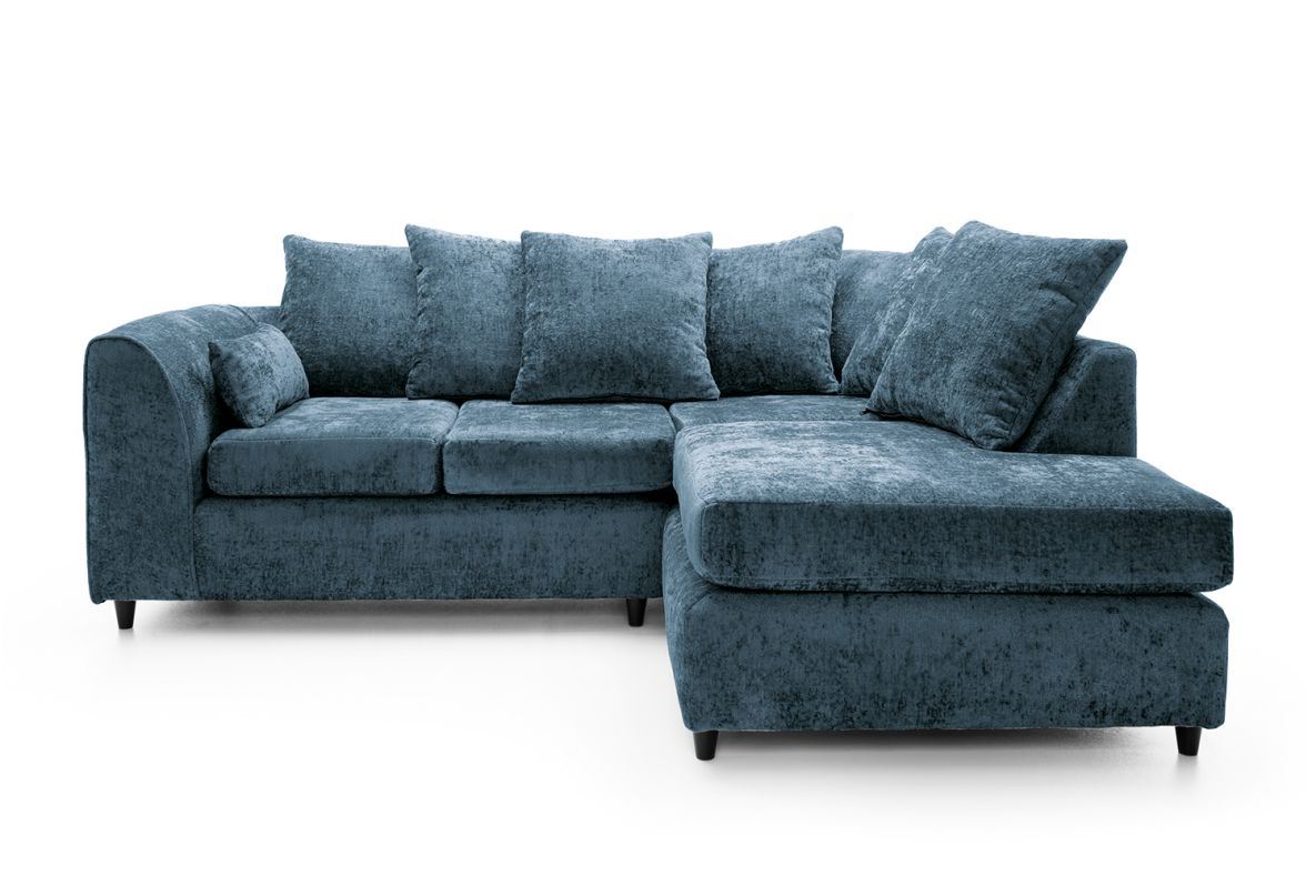 Harriet Right Corner Sofa - Dark Blue