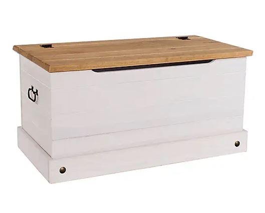 Corona White Storage Trunk