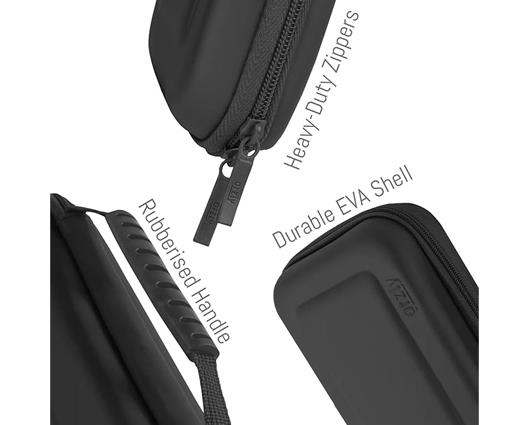 Nintendo Switch OLED Neon Console with Orzly Protective Carry Case