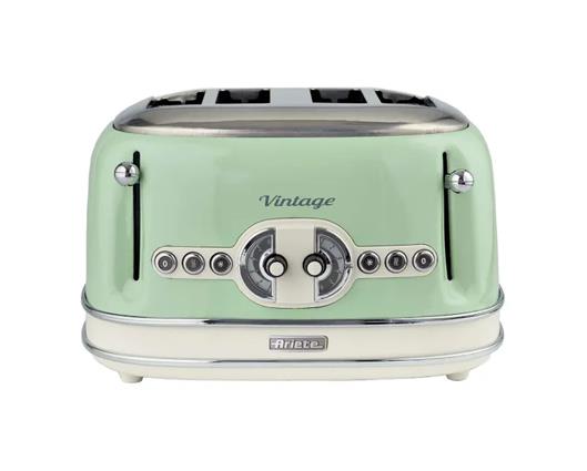 Ariete Retro Style 4 Slice Toaster - Green