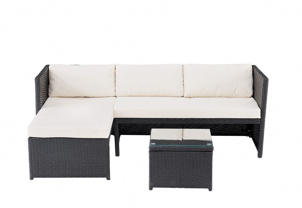 Havana Black 3PC Sofa Set