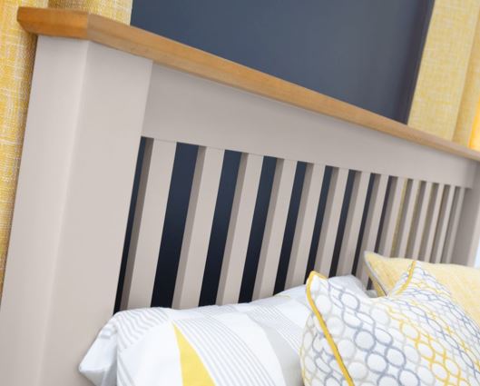 Richmond King Bed - Grey & Oak