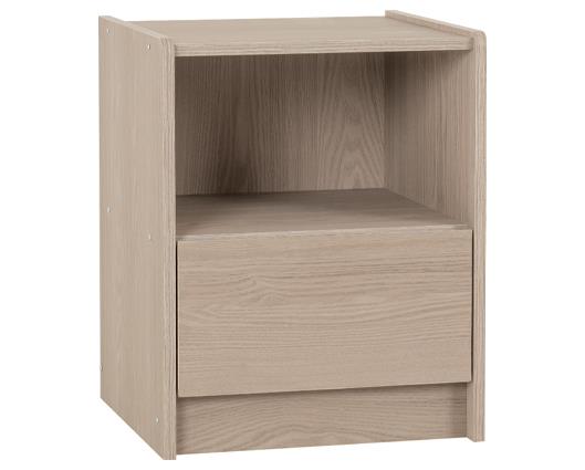 PARIS 1 DRAWER BEDSIDE - SMOKED ASH EFFECT