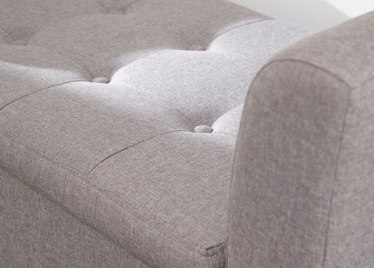 VERONA WINDOW SEAT GREY FABRIC