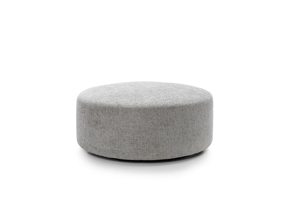 Ingrid Large Swivel Footstool - Ash Grey
