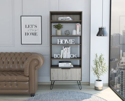Nevada Display Bookcase with Door