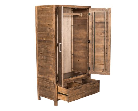HERITAGE 2 DOOR 1 DRAWER WARDROBE