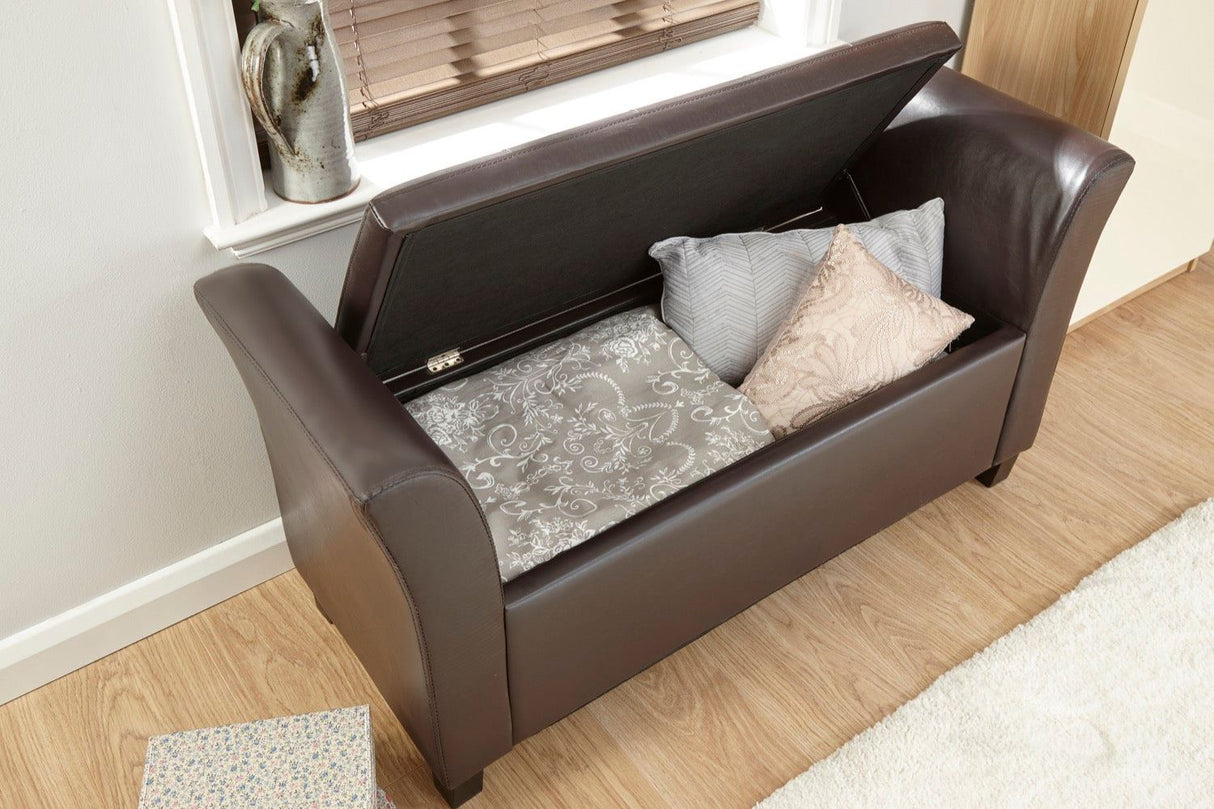 Verona window seat black PU