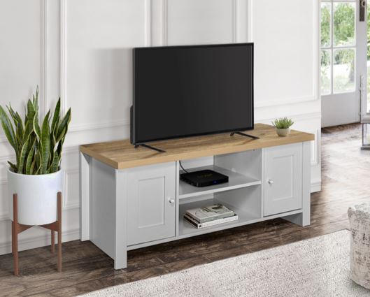 Highgate Large TV Unit-Grey