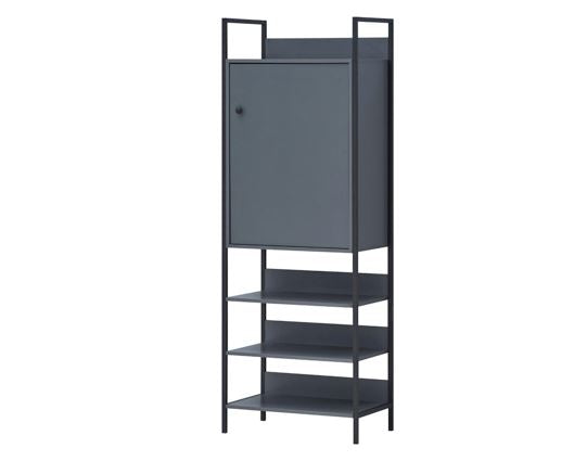 Zahra Storage Cabinet with 1 Door & 3 Shelves