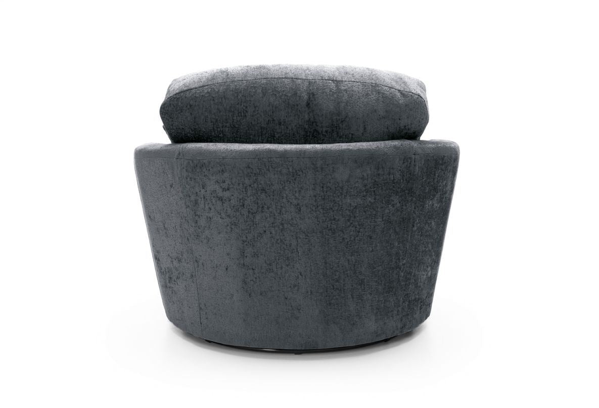 Harriet Swivel Chair - Dark Grey