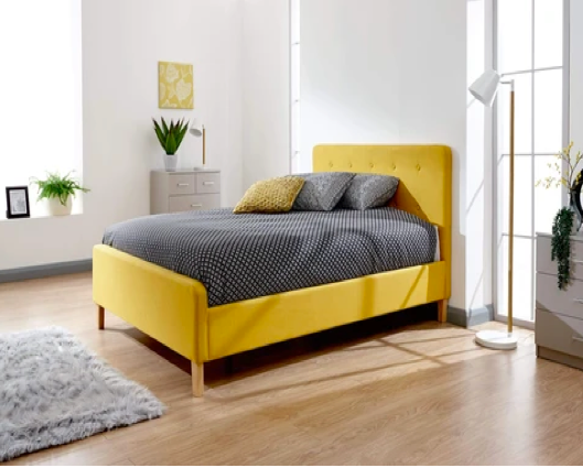 Ashbourne Double Bed - Mustard