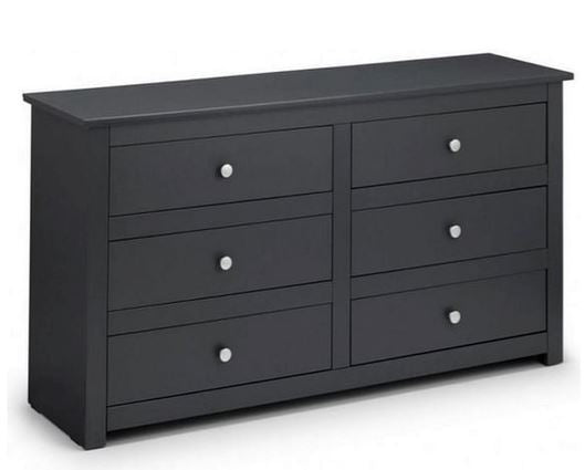 RADLEY 6 DRAWER CHEST - ANTHRACITE