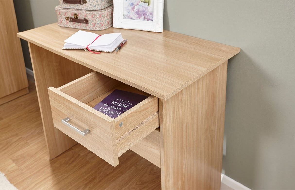 Panama 2 drawer desk oak