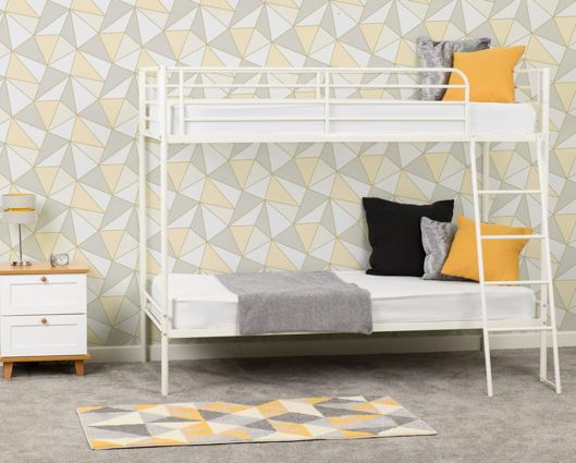 Brandon 3' Bunk Bed - White