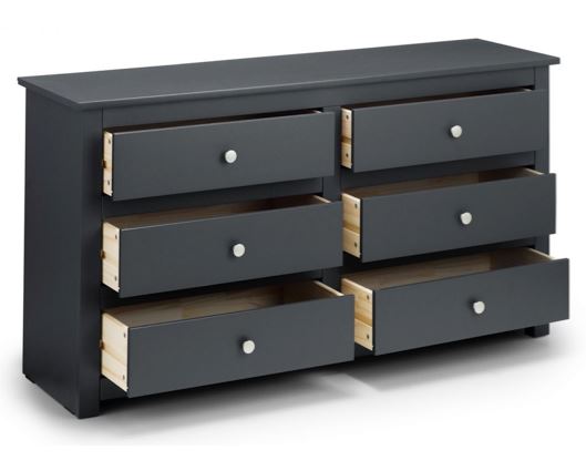 RADLEY 6 DRAWER CHEST - ANTHRACITE