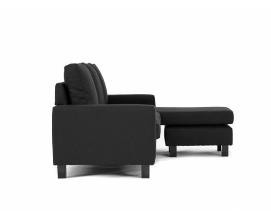 Capri Right Facing Corner Sofa-Black