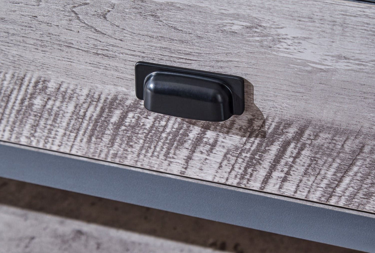 Boston 2 drawer coffee table grey