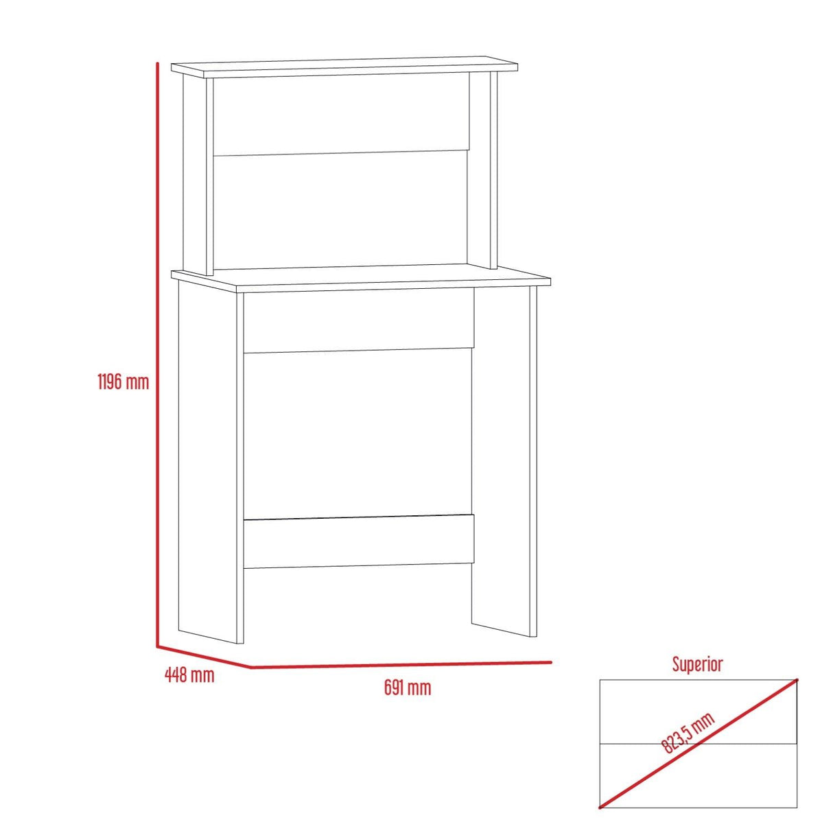 Vegas Workstation with Keyboard Shelf