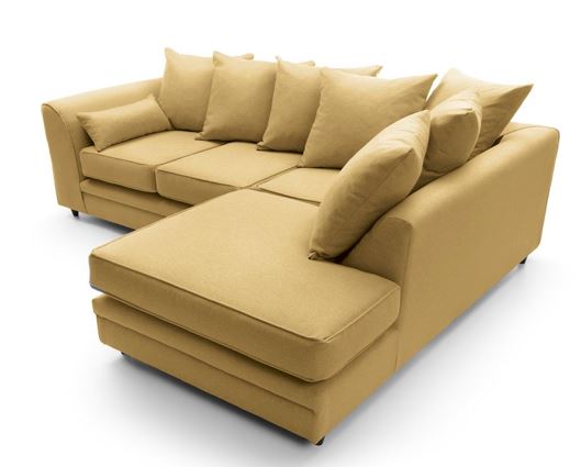 Darcy Right Hand Facing Corner Sofa-Mustard