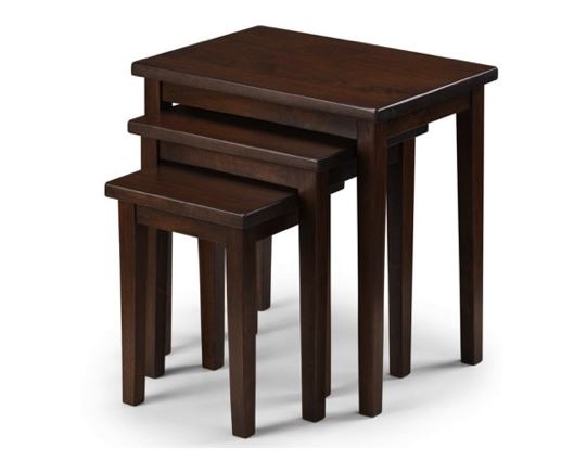 CLEO NEST OF TABLES - MAHOGANY FINISH
