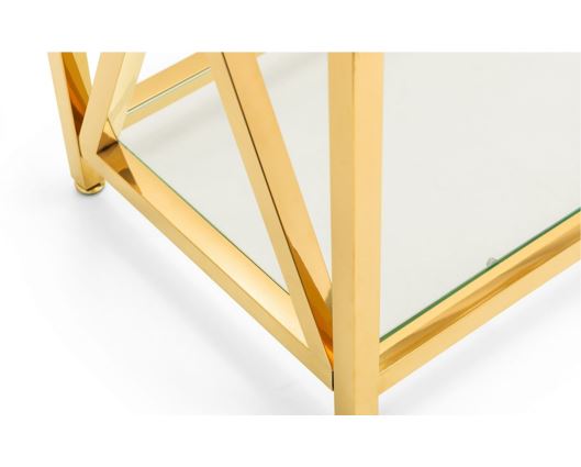 MIAMI CONSOLE TABLE - GOLD