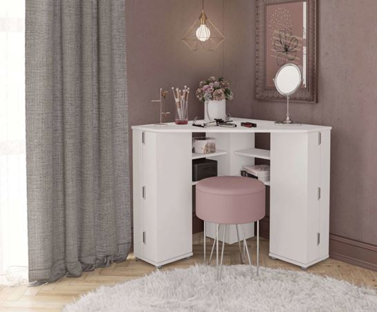 Olivia Corner Dressing Table With Storage