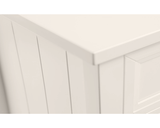 Maine 3 Drawer Wide Chest - Surf White