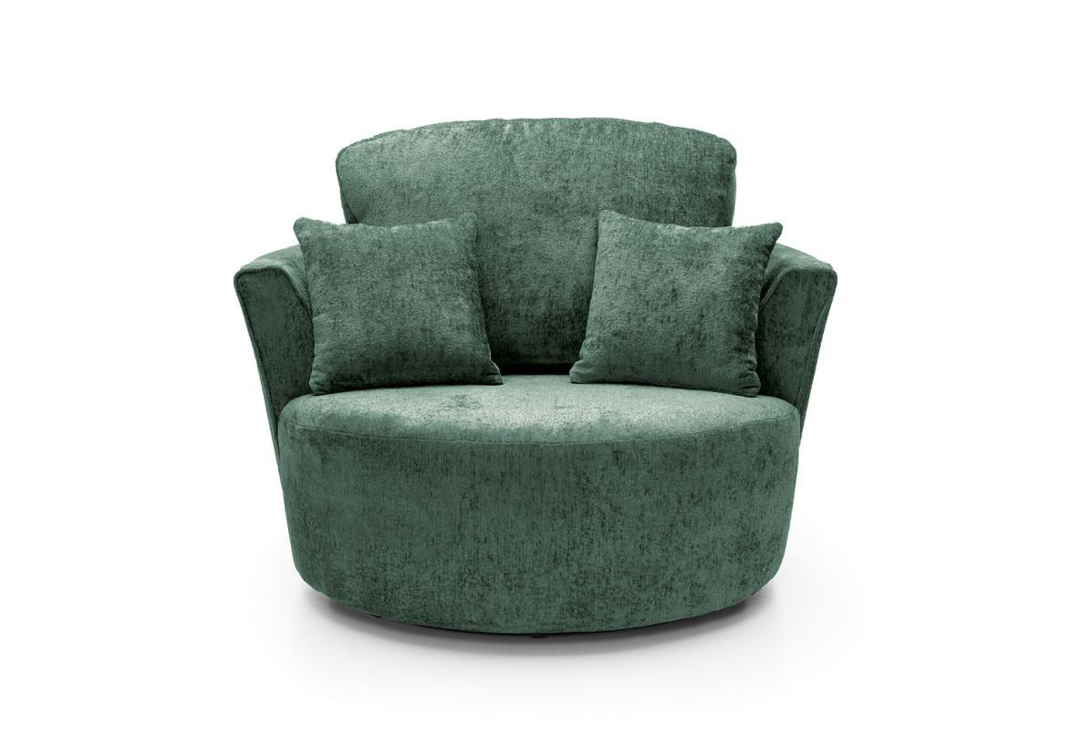 Harriet Swivel Chair - Rifle Green