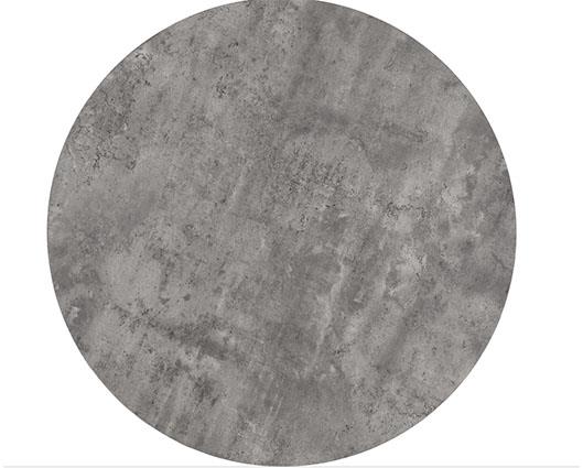 ATHENS ROUND & AVERY DINING SET (X4 CHAIRS) - CONCRETE/EMERALD GREEN VELVET