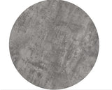ATHENS ROUND & AVERY DINING SET (X4 CHAIRS) - CONCRETE/EMERALD GREEN VELVET