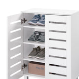 Euston 2 Door Shoe Cabinet - White
