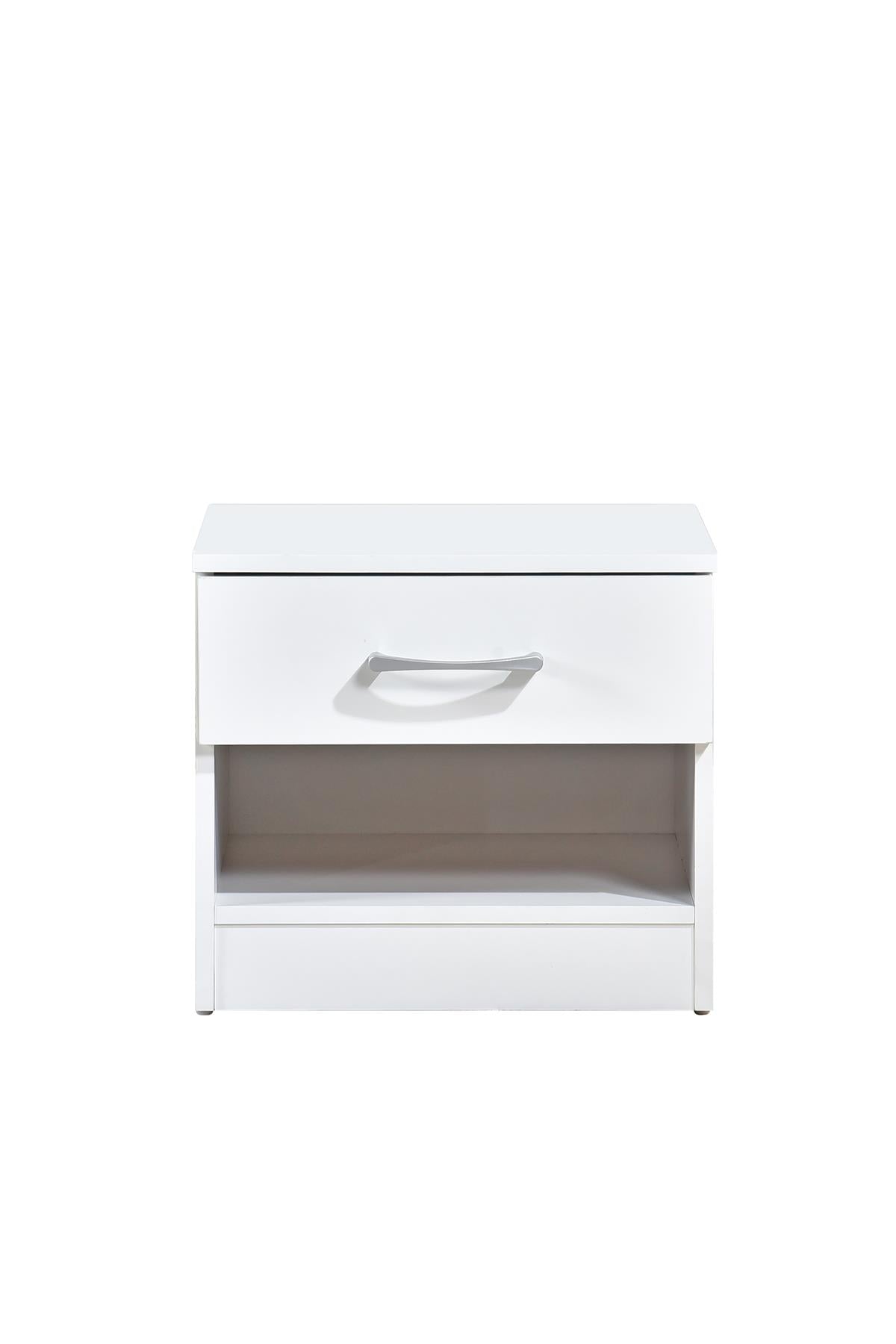 Highbury 1 Drawer Bedside - White