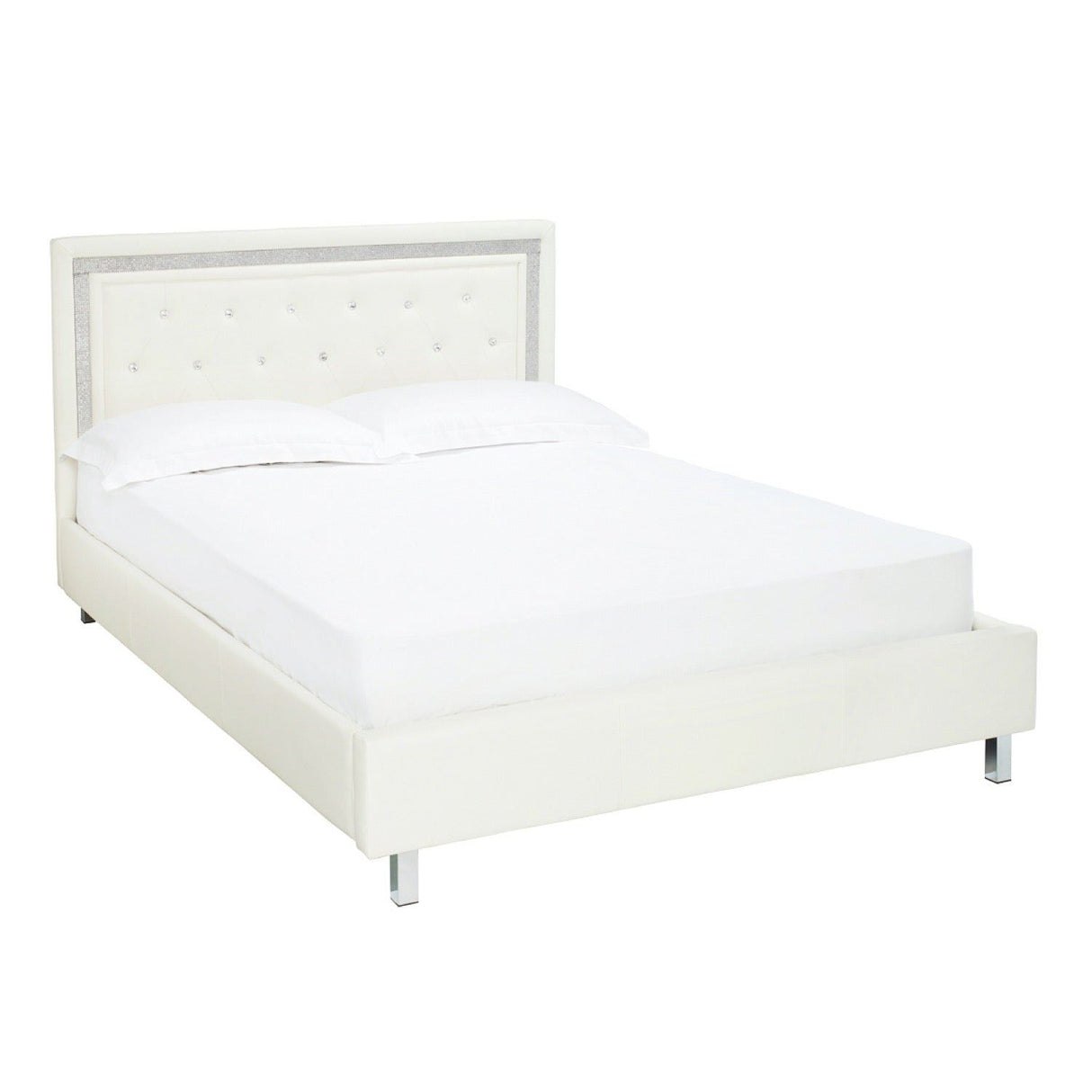 Crystalle 5.0 Kingsize Bed White