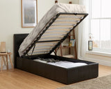Berlin Single Ottoman Bed - Black