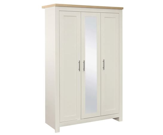 Highgate 3 Door Wardrobe With Mirror