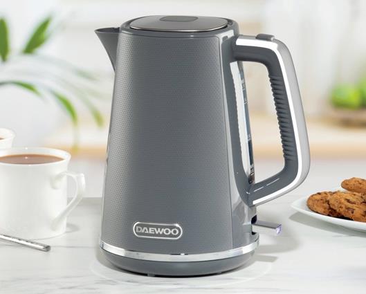 Daewoo Stirling 1.7L 3KW Jug Kettle Grey