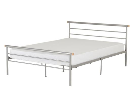 Orion Small Double Bed - Silver