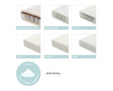 Grace Cot Bed + Foam Mattress - White